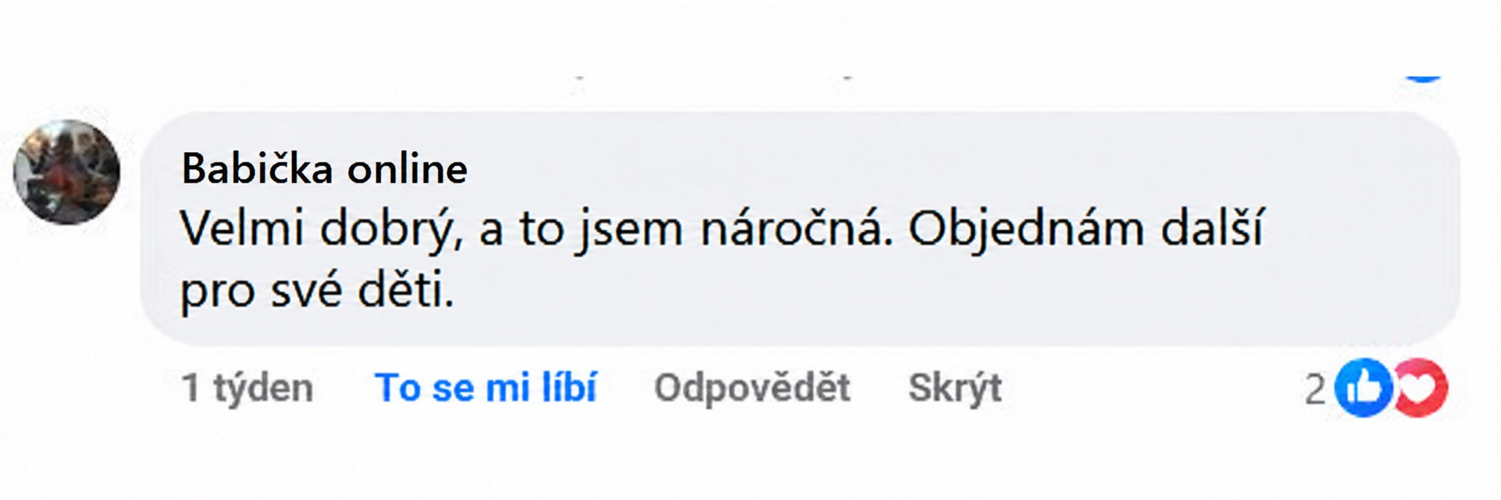 Komentář k původnímu produktu