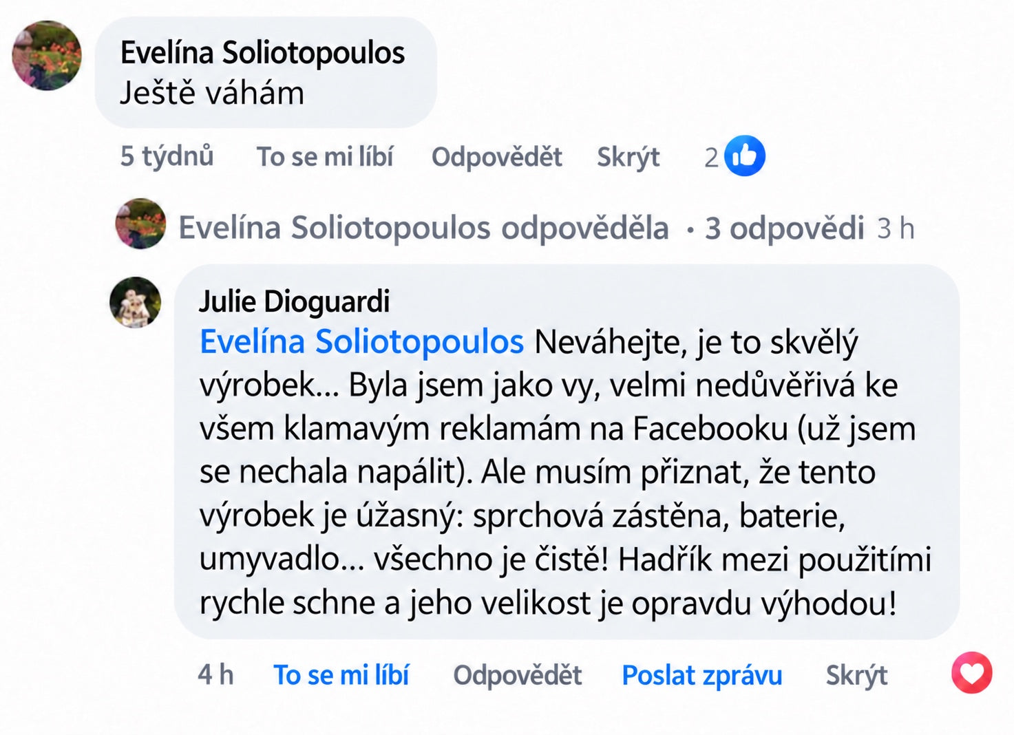 Komentář k původnímu produktu
